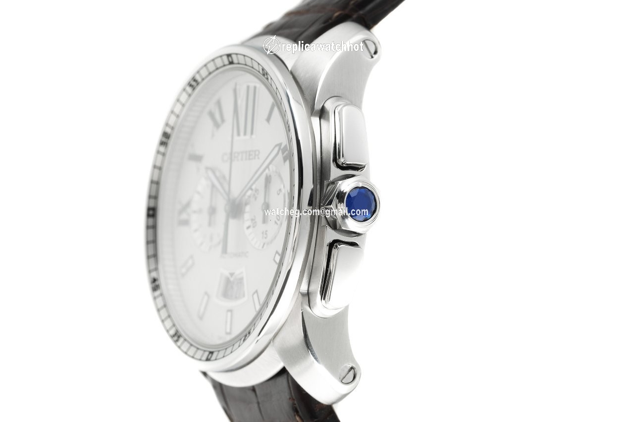 Cartier Calibre de Cartier Chronograph Mens watch Unisex Automatic Steel 3578 2