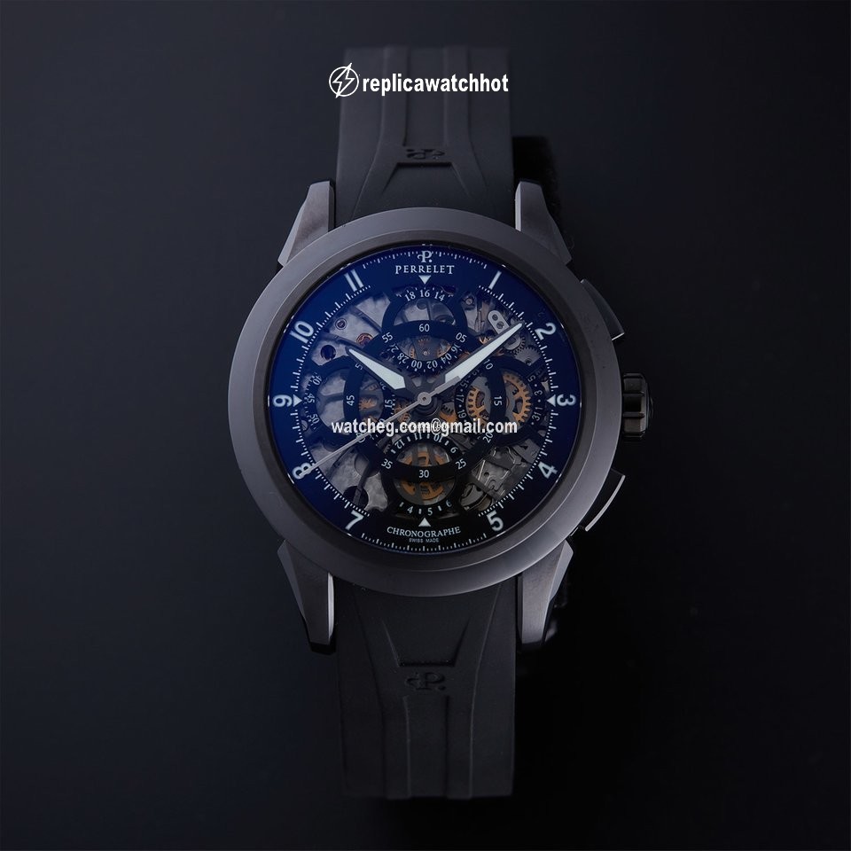Perrelet Skeleton Chrono Mens watch Unisex Automatic Steel A1057 1 2