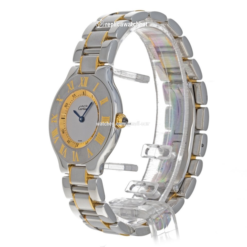 Cartier 21 Must de Cartier Womens watch Quartz Gold Steel W10072R6 1330 2