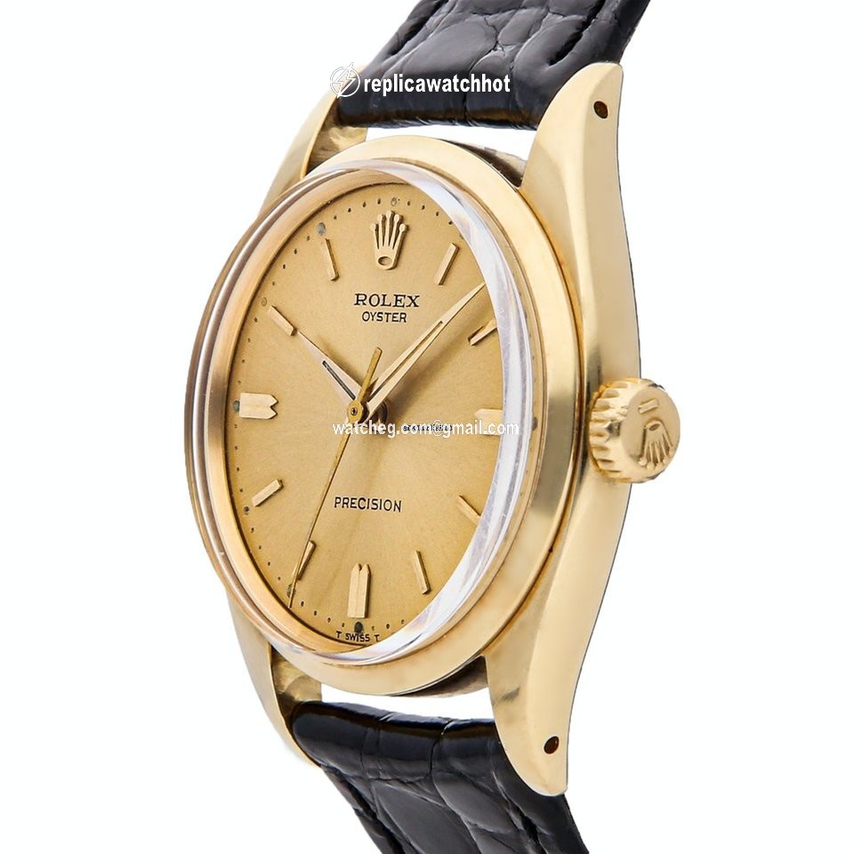 Rolex Oyster Precision Mens watch Unisex Yellow gold Manual winding 6422 2
