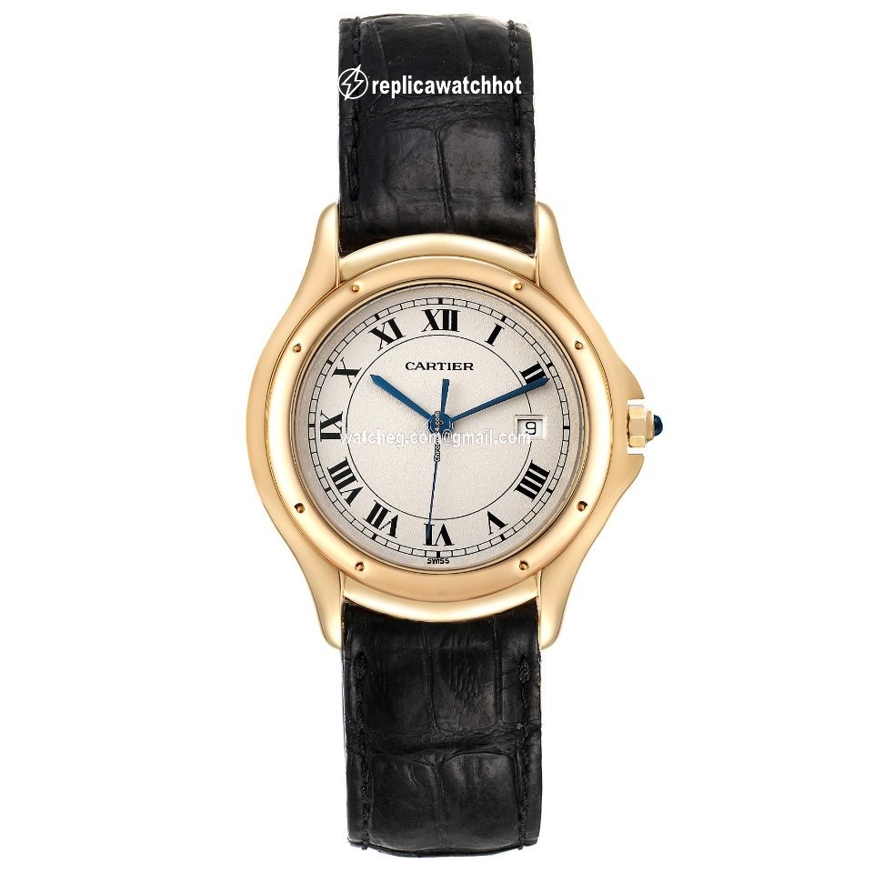 Cartier Cougar Mens watch Unisex Quartz Yellow gold 887904 2
