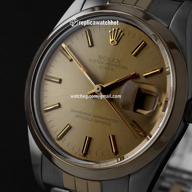 Rolex Oyster Perpetual Date Mens watch Unisex Steel Automatic 1500 3 2