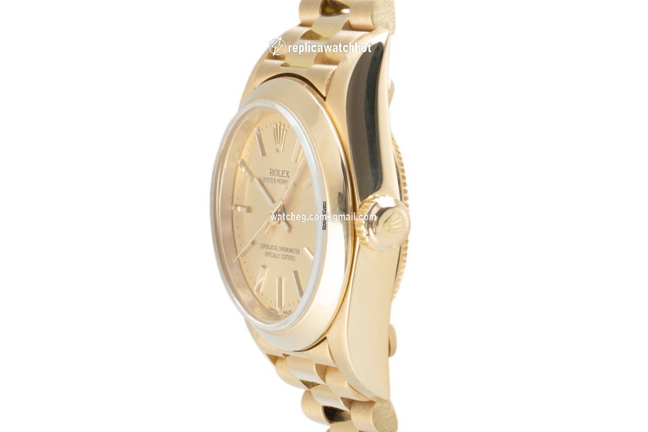 Rolex Oyster Perpetual Womens watch Yellow gold Automatic 76198 2