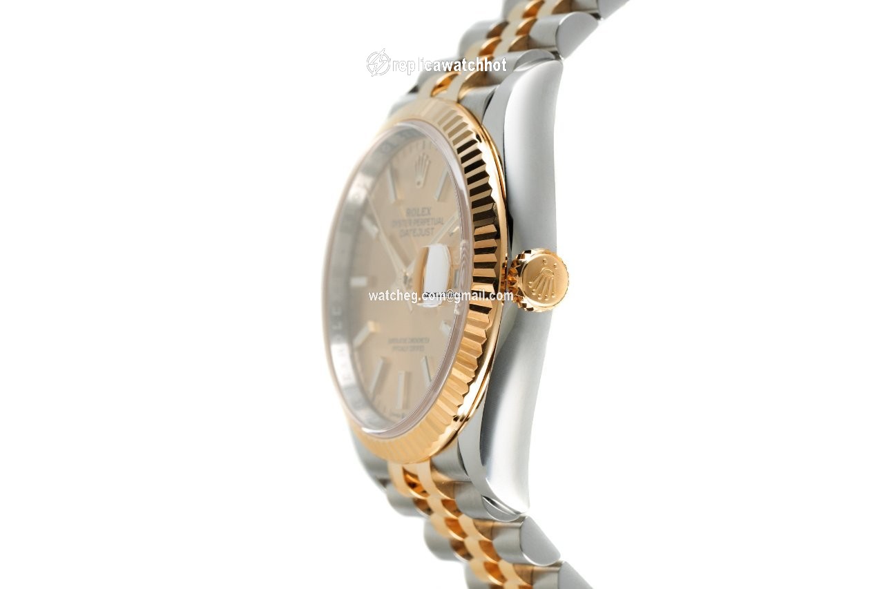 Rolex Datejust 36 Mens watch Unisex Gold Steel Automatic 126233 2