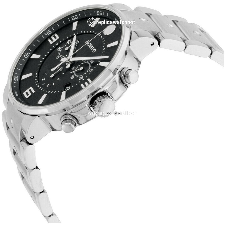 Movado SE Pilot Quartz Steel 0606759-SDB 2