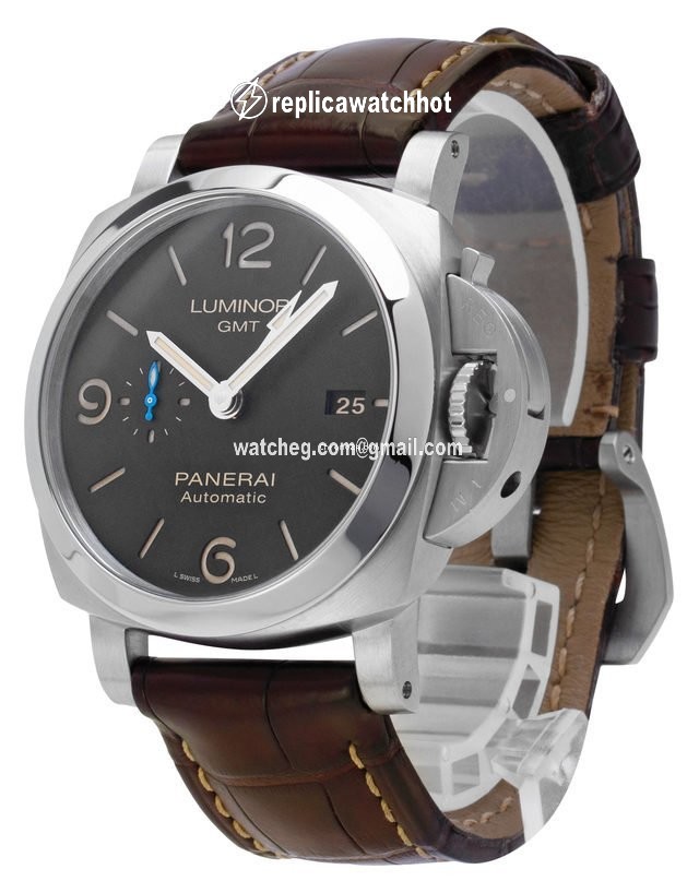 Panerai Luminor 1950 3 Days GMT Automatic Mens watch Unisex Automatic Steel PAM01320 2