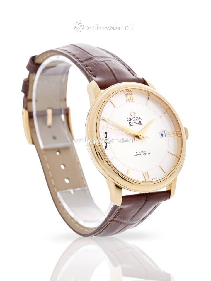 Omega De Ville Prestige Mens watch Unisex Automatic Yellow gold 424.53.40.20.02.002 2