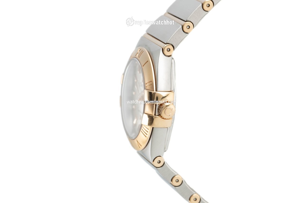 Omega Constellation Quartz Womens watch Quartz Gold Steel 123.20.27.60.02.001 2