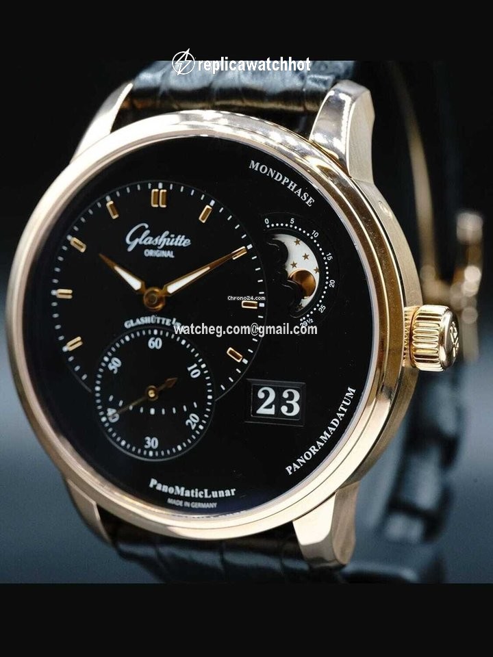 Glashtte Original PanoMaticLunar Mens watch Unisex Automatic Red gold 1-90-02-49-35-30 2