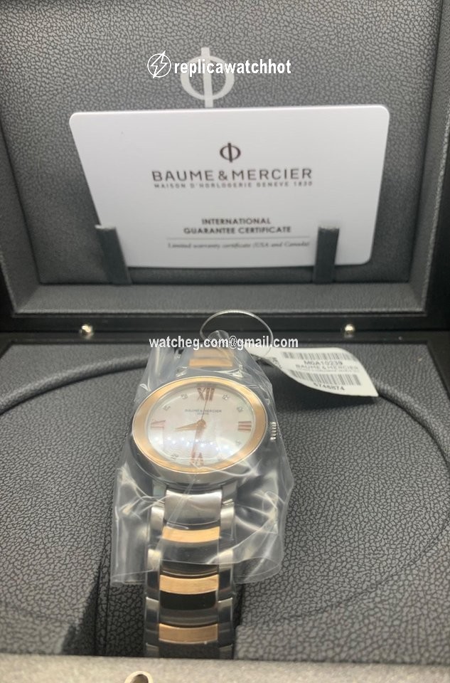 Baume & Mercier Promesse Womens watch Automatic Gold Steel M0A10239 2