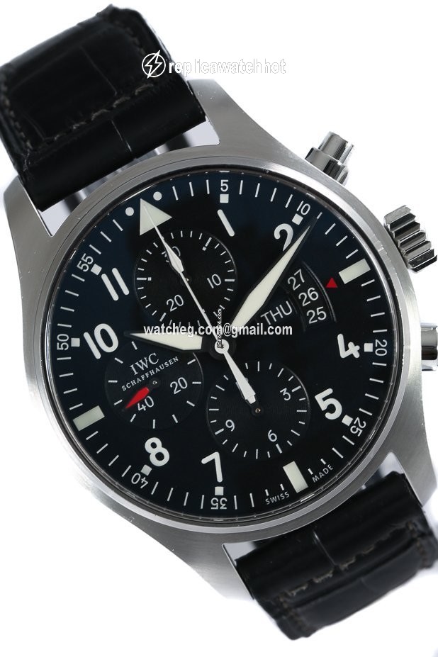 IWC Pilot Chronograph Mens watch Unisex Automatic Steel IW3777-01 2