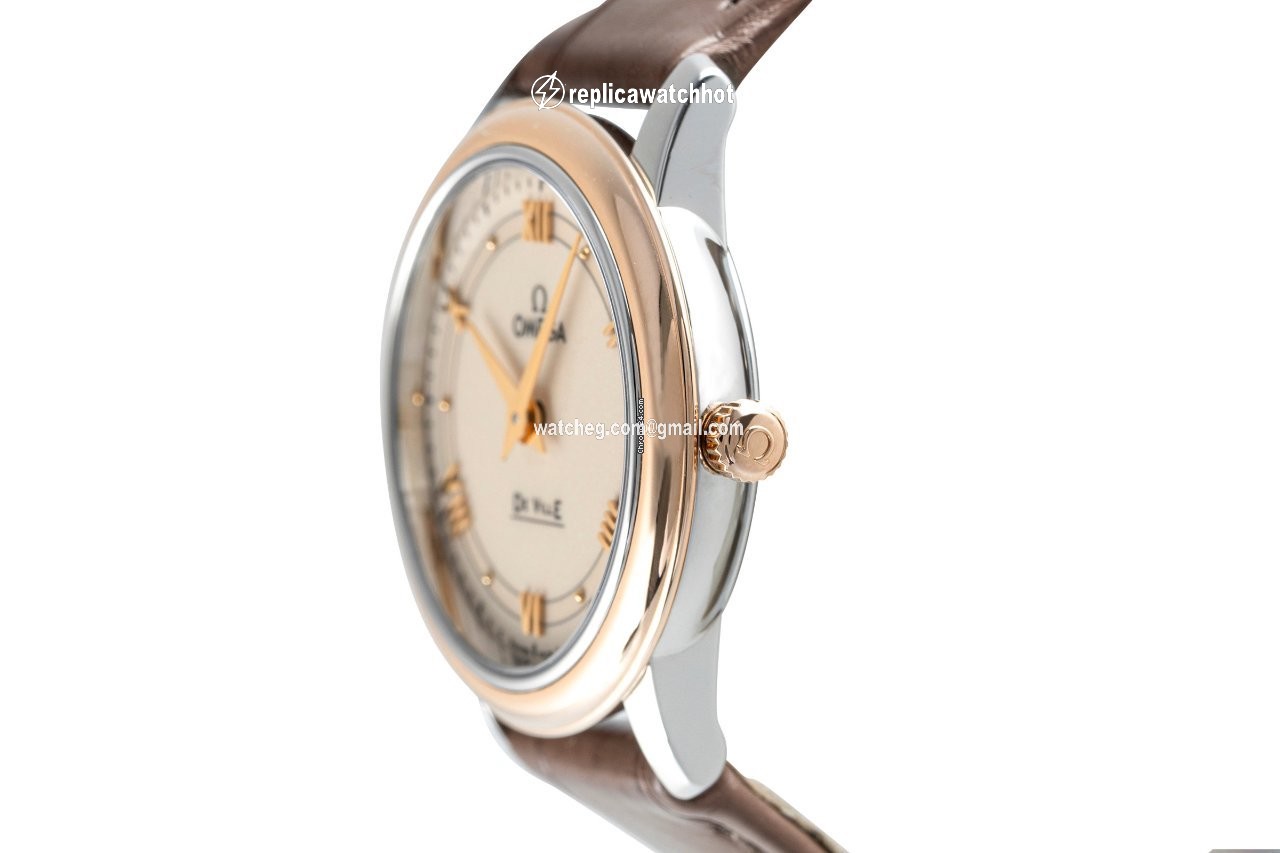 Omega De Ville Prestige Womens watch Quartz Gold Steel 424.23.27.60.09.001 2