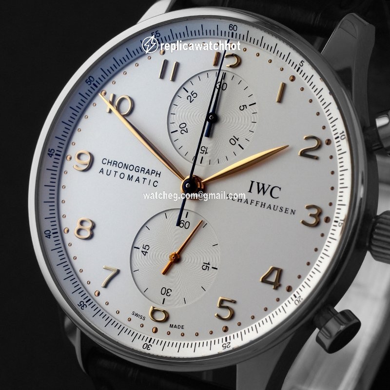 IWC Portuguese Chronograph Mens watch Unisex Steel IW3714-45 2
