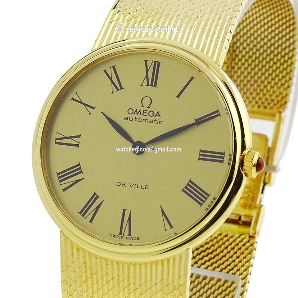 Omega De Ville Mens watch Unisex Automatic Yellow gold 7284 159 2