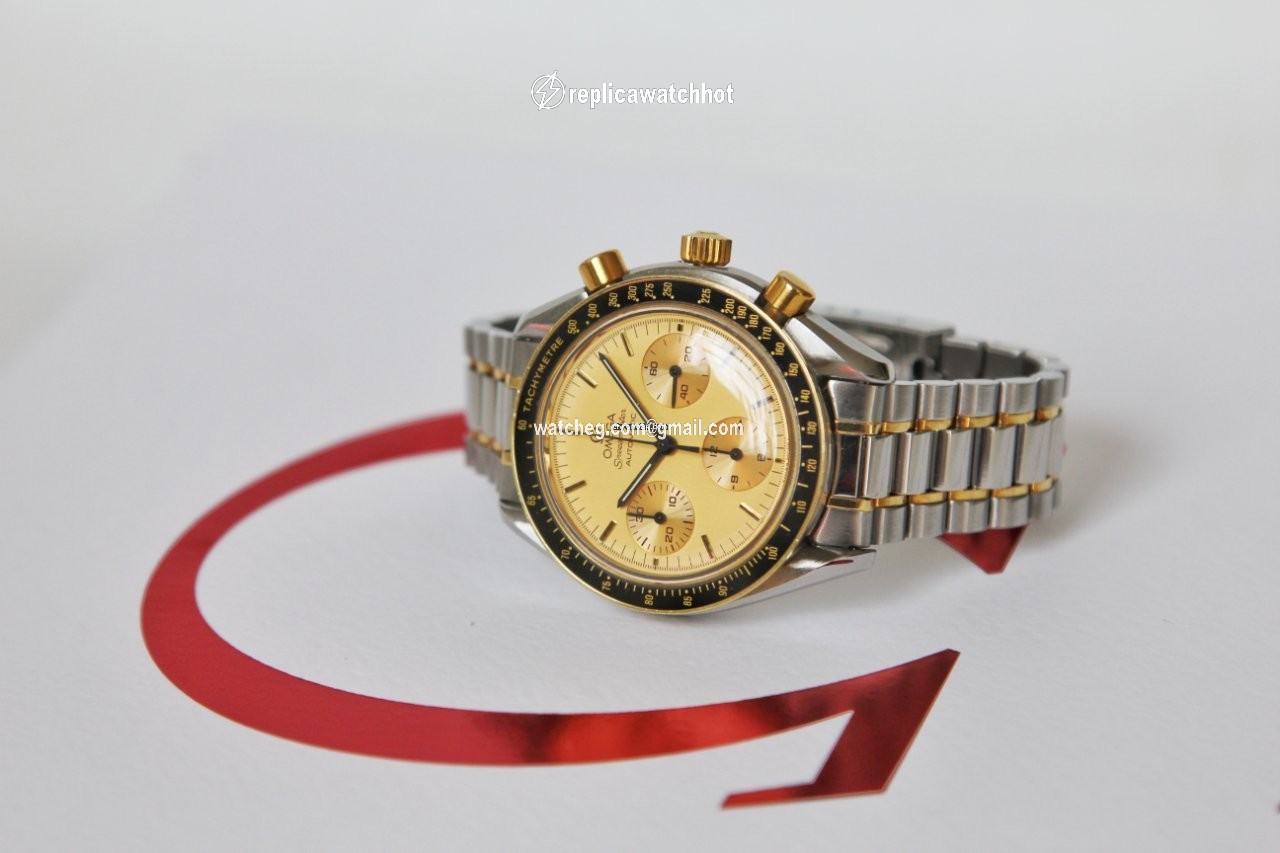 Omega Speedmaster Mens watch Unisex Automatic Gold Steel 3310.10 2