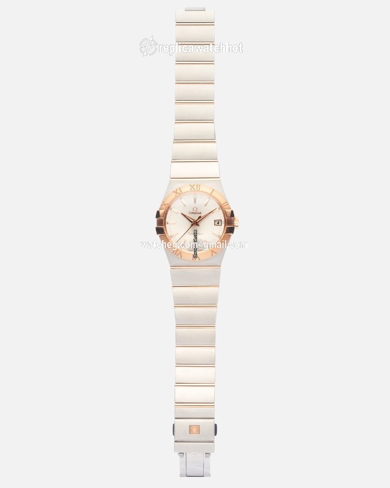 Omega Constellation Quartz Mens watch Unisex Quartz Gold Steel 123.20.35.60.02.001 2
