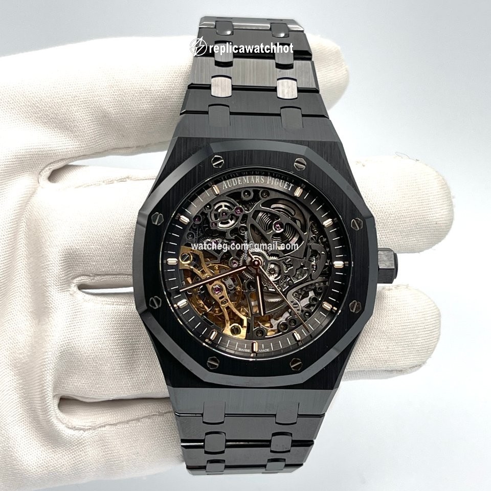 Audemars Piguet Royal Oak Double Balance Wheel Openworked Mens watch Unisex Automatic Ceramic 15416CE.OO.1225CE.01 2