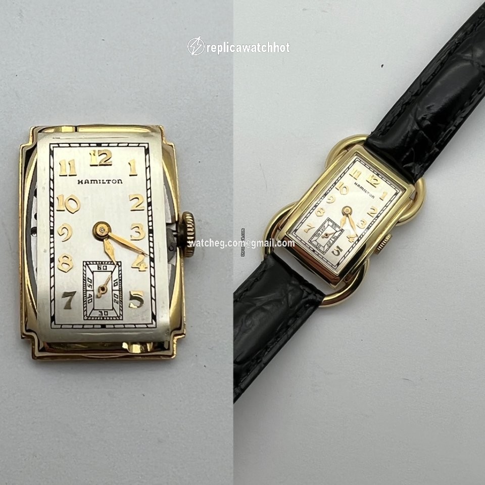 Hamilton Mens watch Unisex Manual winding Yellow gold Bentley 2