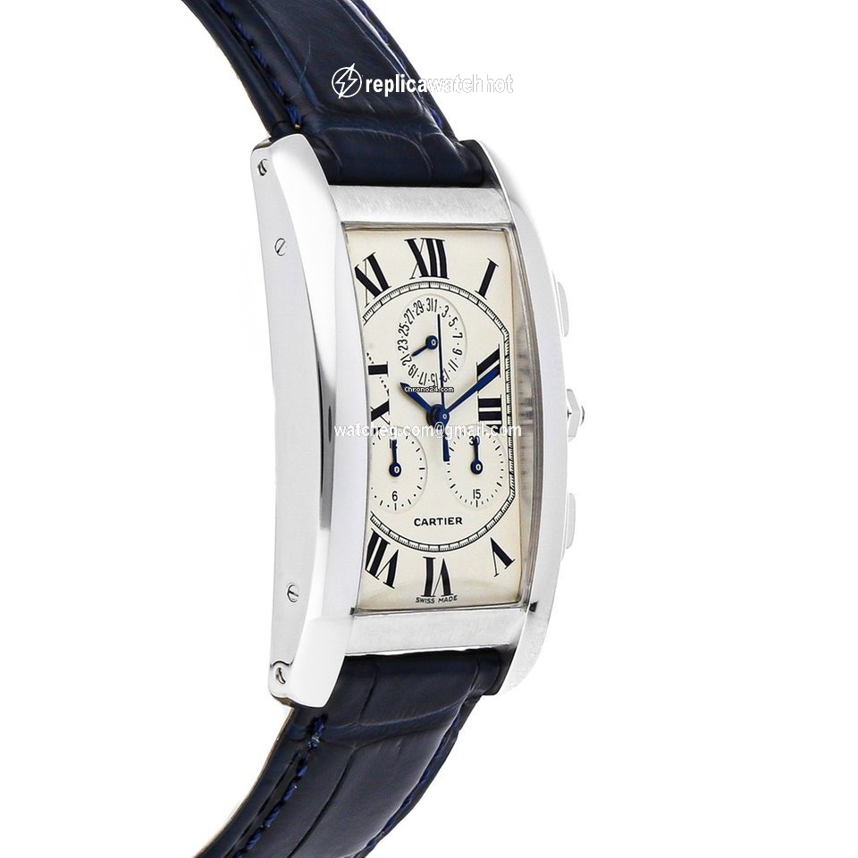 Cartier Tank Americaine Mens watch Unisex Quartz White gold W2603356 2