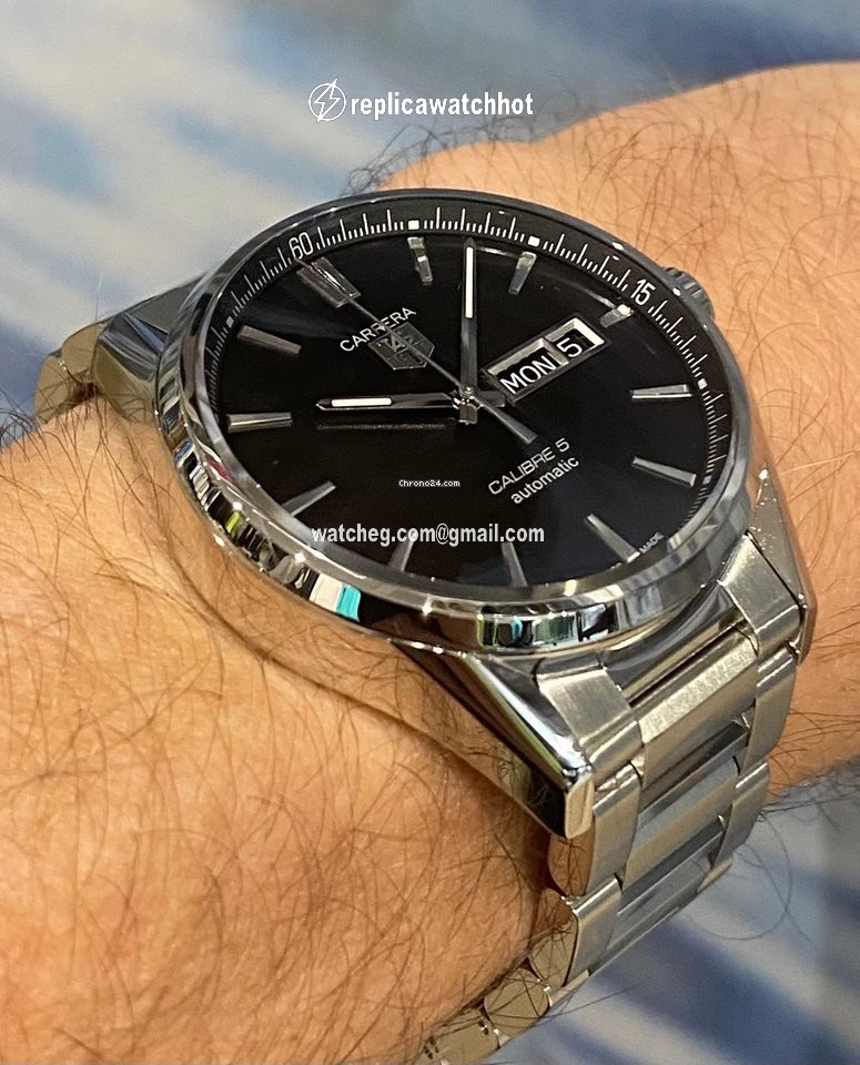 TAG Heuer Carrera Calibre 5 Mens watch Unisex Automatic Steel WAR201A.BA0723 2