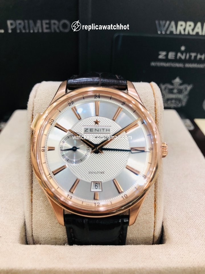 Zenith Elite Dual Time Mens watch Unisex Automatic Rose gold 18.2130.682 02.C498 2