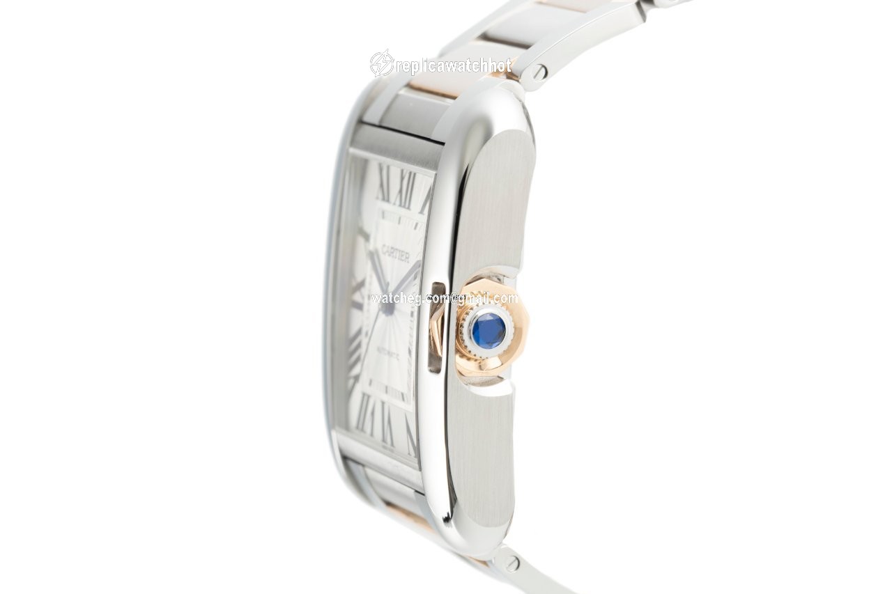 Cartier Tank Anglaise Mens watch Unisex Automatic Gold Steel 3507 2