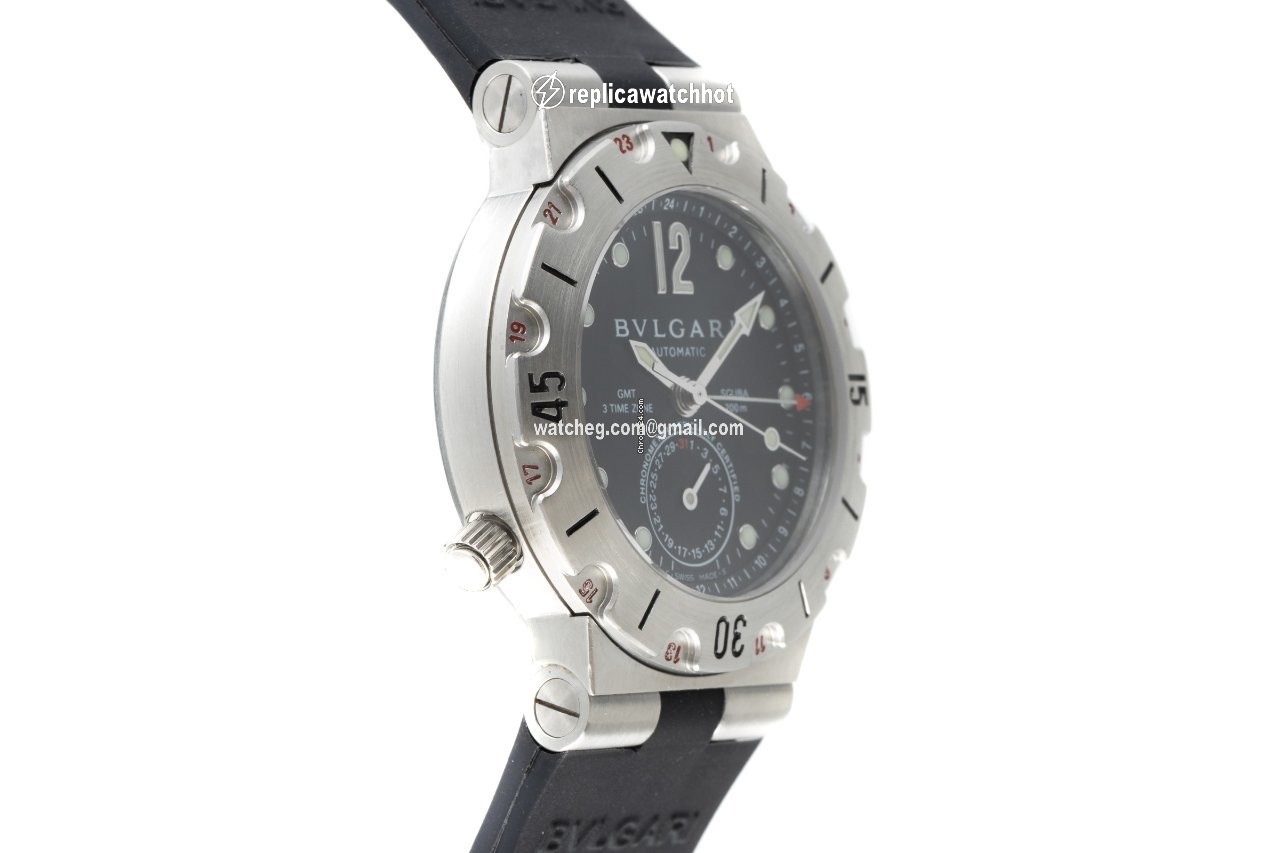 Bulgari Diagono Mens watch Unisex Automatic Steel SD 38S GMT 2