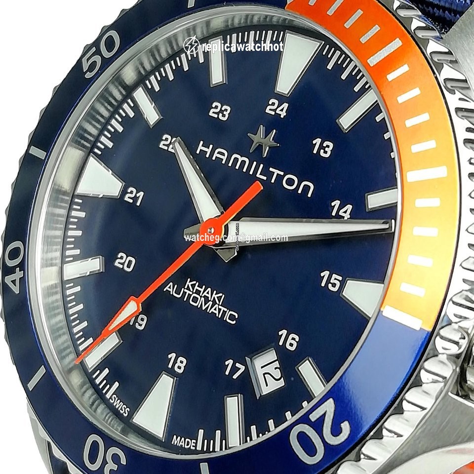 Hamilton Khaki Navy Scuba Mens watch Unisex Automatic Steel H82365941 2