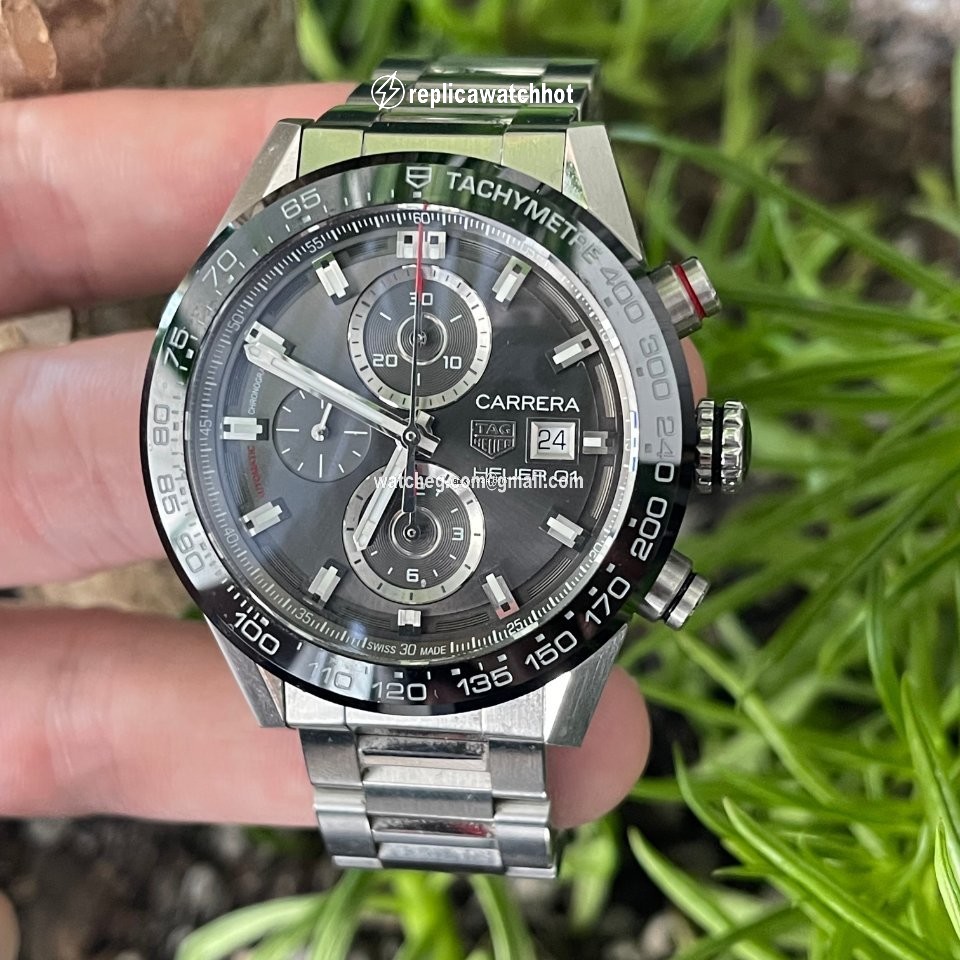 TAG Heuer Carrera Calibre HEUER 01 Mens watch Unisex Automatic Steel CAR201W.BA0714 2