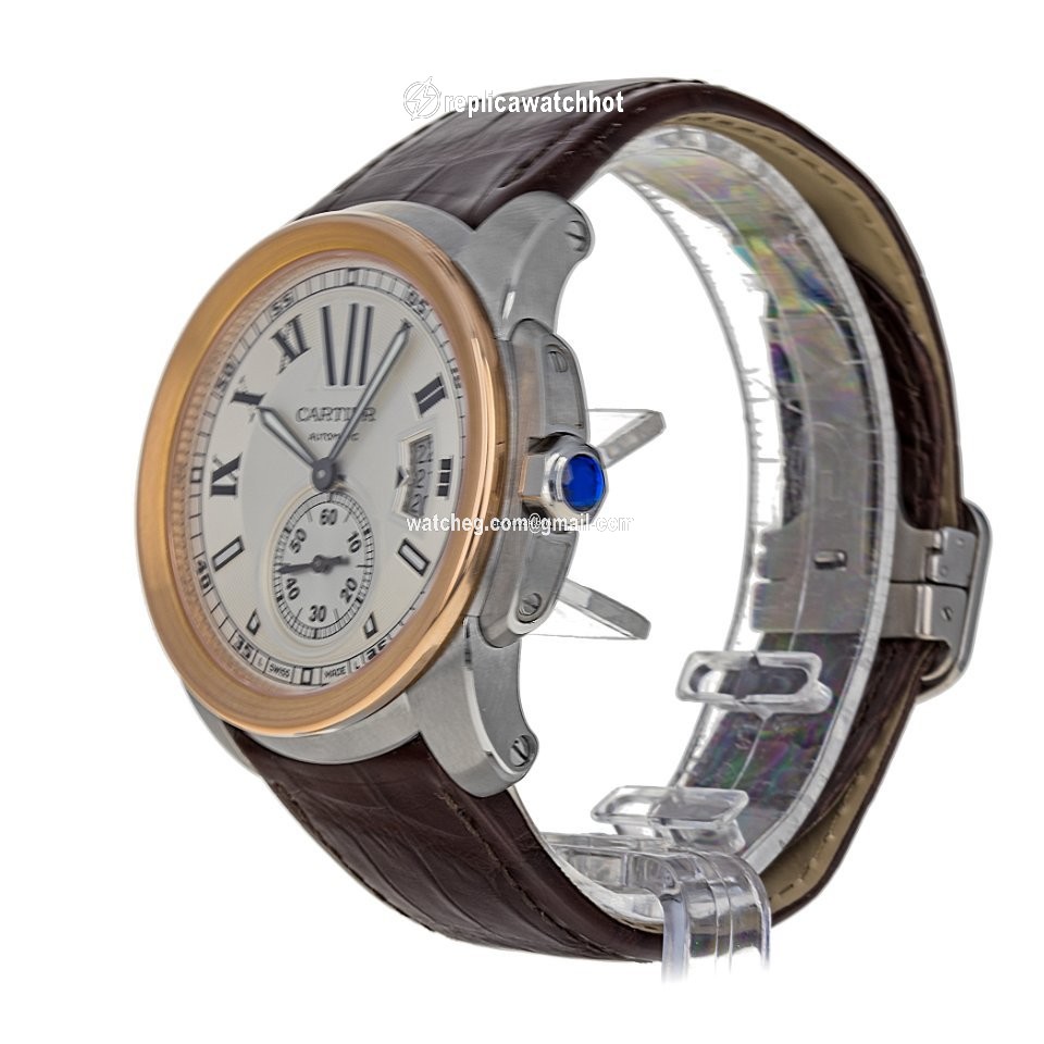 Cartier Calibre de Cartier Mens watch Unisex Automatic Gold Steel W7100039  3389 2