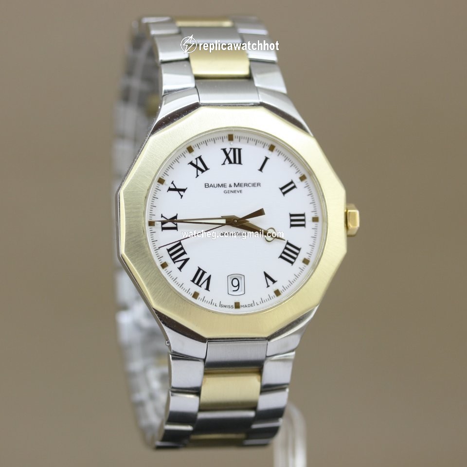 Baume & Mercier Riviera Mens watch Unisex Quartz Gold Steel Baume & Mercier Riviera 2
