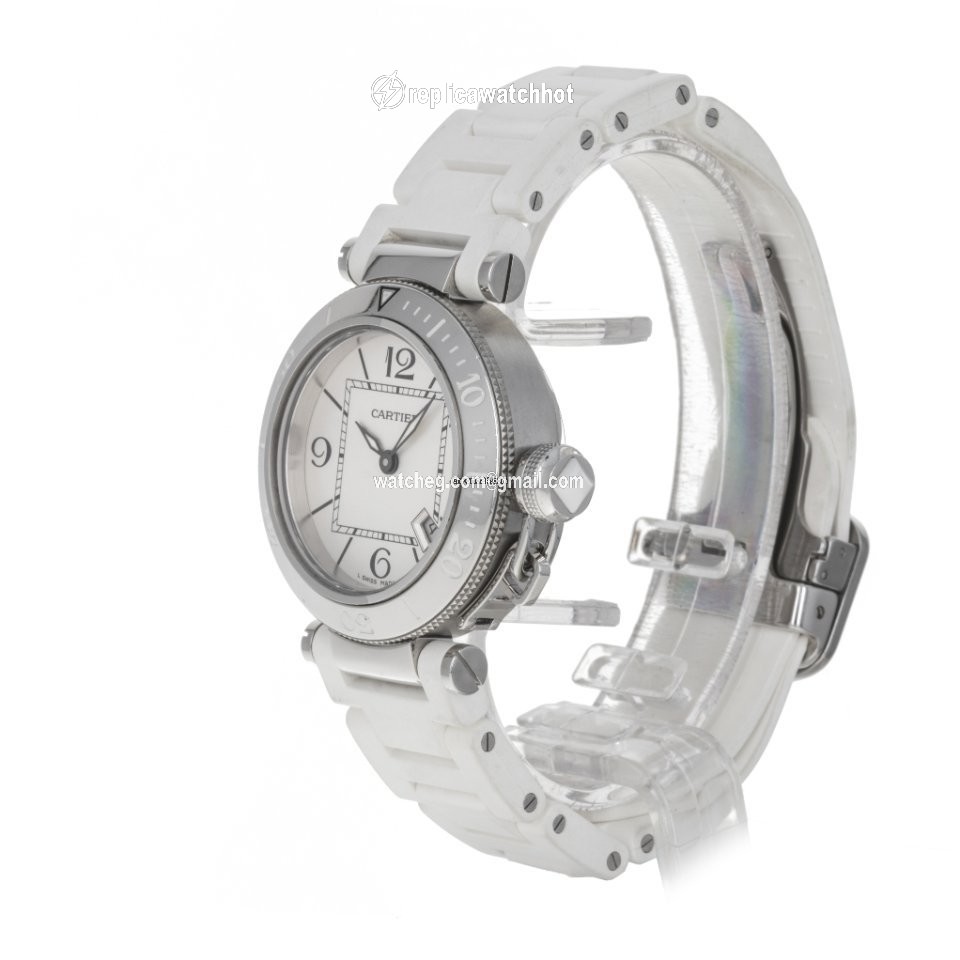 Cartier Pasha Seatimer Womens watch Quartz Steel W3140002  3025 2