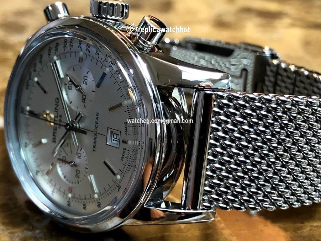 Breitling Transocean Chronograph 38 Mens watch Unisex Automatic Steel A4131012 G757 2