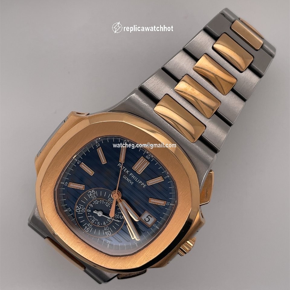 Patek Philippe Nautilus Mens watch Unisex Automatic Gold Steel 5980 1AR-001 2