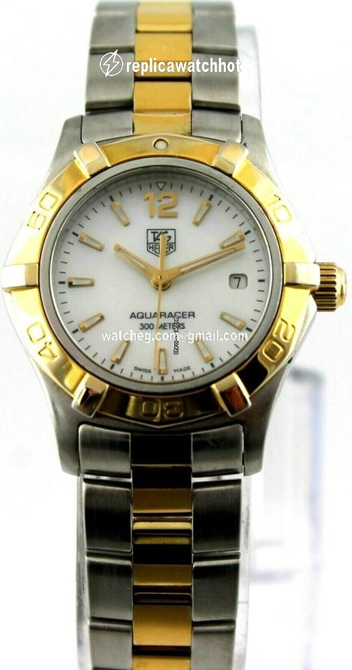 TAG Heuer Aquaracer Lady Quartz Gold Steel WAF1424.BB0814 2