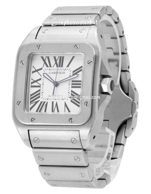 Cartier Santos 100 Mens watch Unisex Automatic Steel W200737G 2
