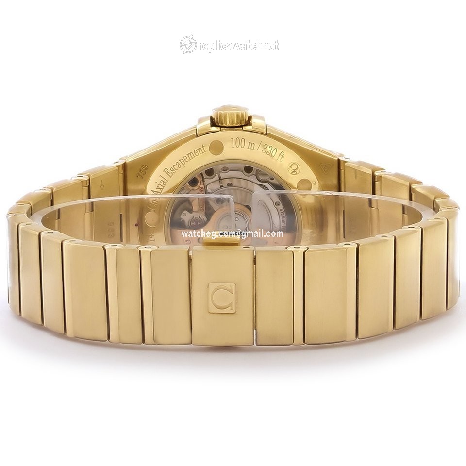 Omega Constellation Ladies Womens watch Automatic Yellow gold 123.50.31.20.05.002 2