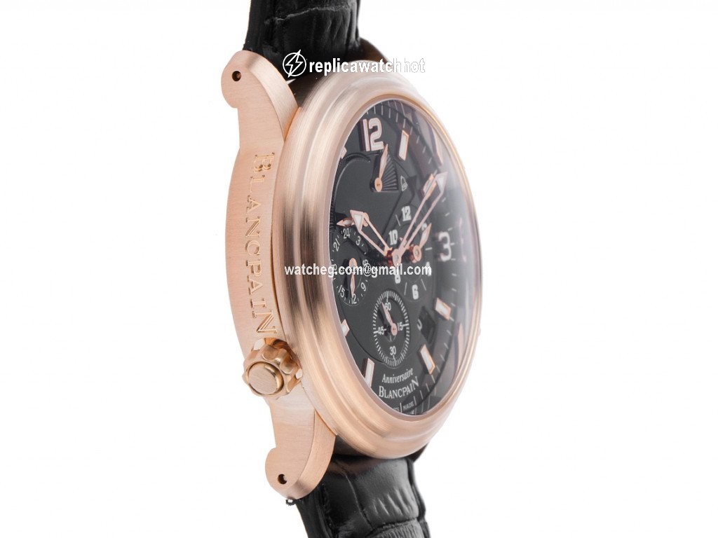 Blancpain Leman Reveil GMT Mens watch Unisex Automatic Rose gold 2041B-3630N 2