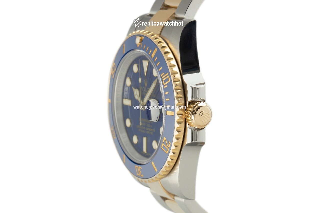 Rolex Submariner Date Mens watch Unisex Gold Steel Automatic 116613LB 2