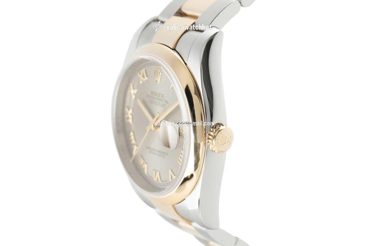 Rolex Datejust 36 Mens watch Unisex Gold Steel Automatic 116203 2