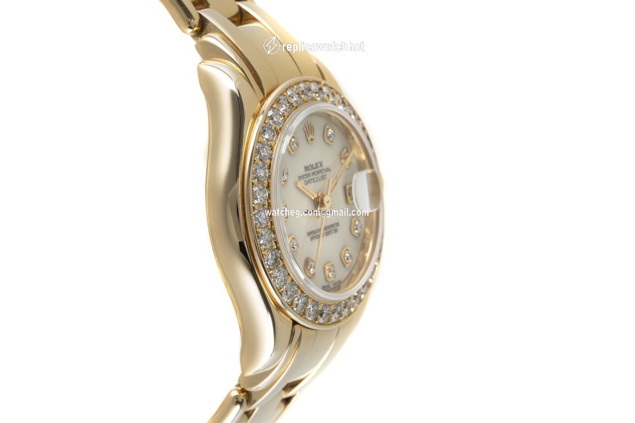 Rolex Lady-Datejust Pearlmaster Womens watch Yellow gold Automatic 69298 2