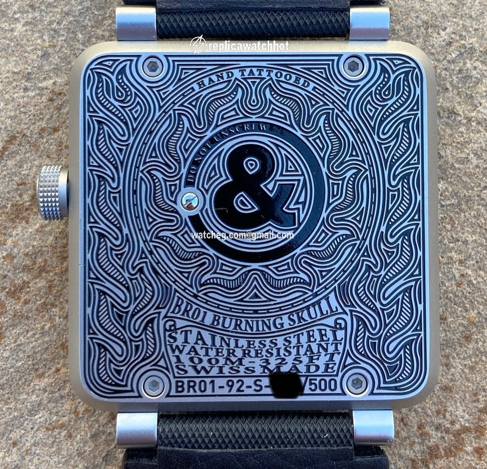 Bell & Ross BR 01-92 Mens watch Unisex Automatic Steel BR0192-SKULL-BURN 2