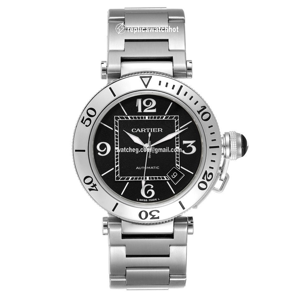 Cartier Pasha Seatimer Mens watch Unisex Automatic Steel W31077M7 2