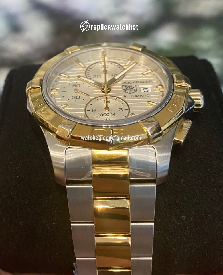 TAG Heuer Aquaracer Mens watch Unisex Automatic Gold Steel CAP2120.BB0834 2