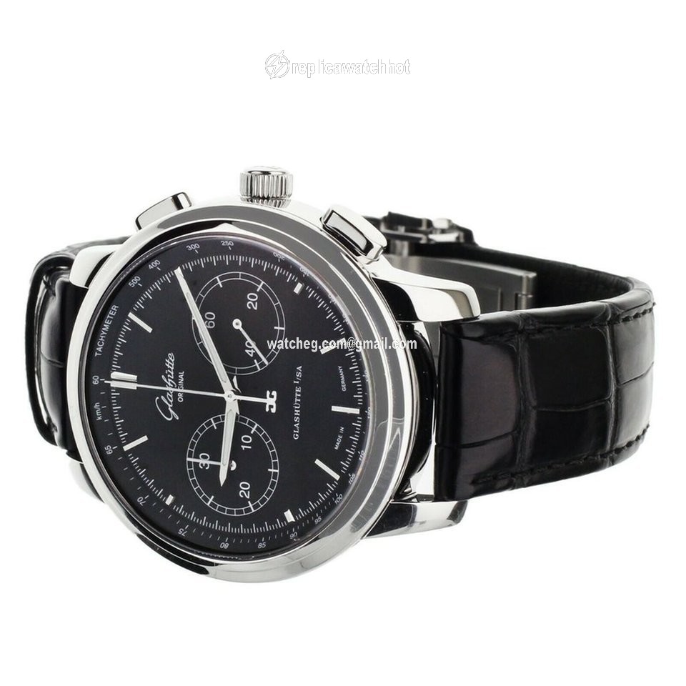 Glashtte Original Senator Chronograph XL Mens watch Unisex Automatic Steel 39-34-20-42-04 2