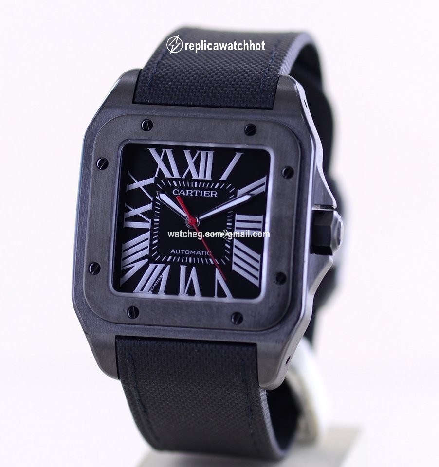 Cartier Santos 100 Mens watch Unisex Automatic Steel 3774  WSSA0006 2