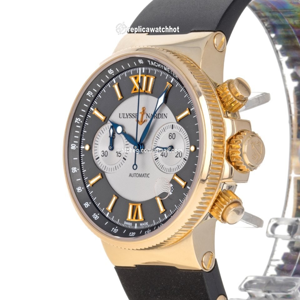 Ulysse Nardin Marine Chronograph Mens watch Unisex Automatic Rose gold 356-66 2