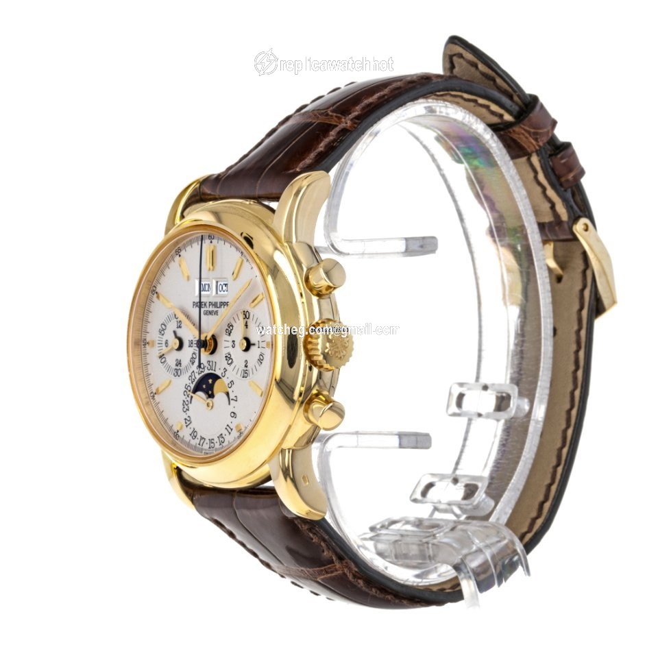 Patek Philippe Perpetual Calendar Chronograph Mens watch Unisex Manual winding Yellow gold 3970E 2