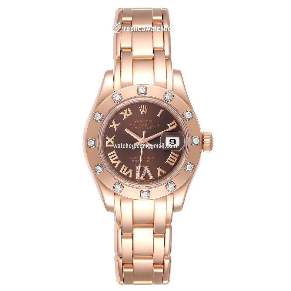 Rolex Lady-Datejust Pearlmaster Womens watch Rose gold Automatic 80315 2