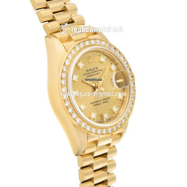 Rolex Lady-Datejust Womens watch Yellow gold Automatic 69138G 2